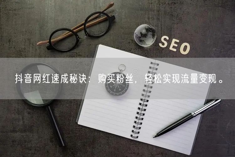抖音网红速成秘诀:购买粉丝,轻松实现流量变现。