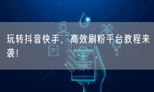 玩转抖音快手，高效刷粉平台教程来袭！